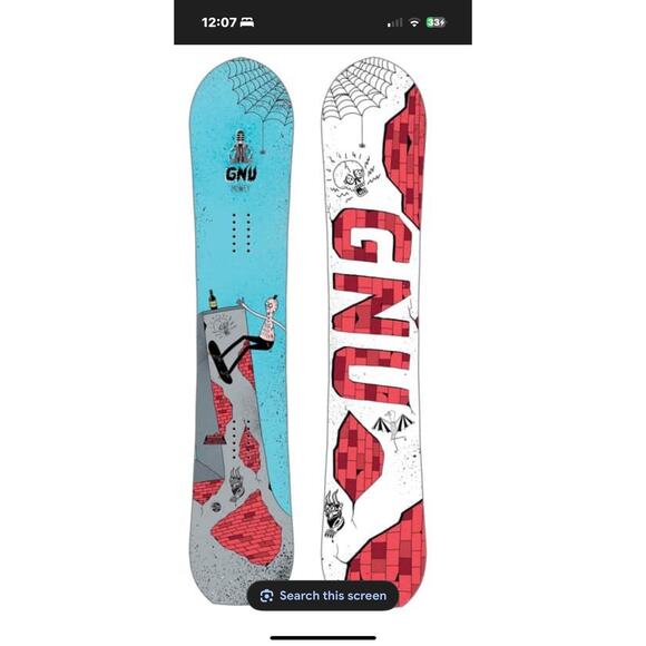 GNU Money Snowboard 2019 EUC 152cm